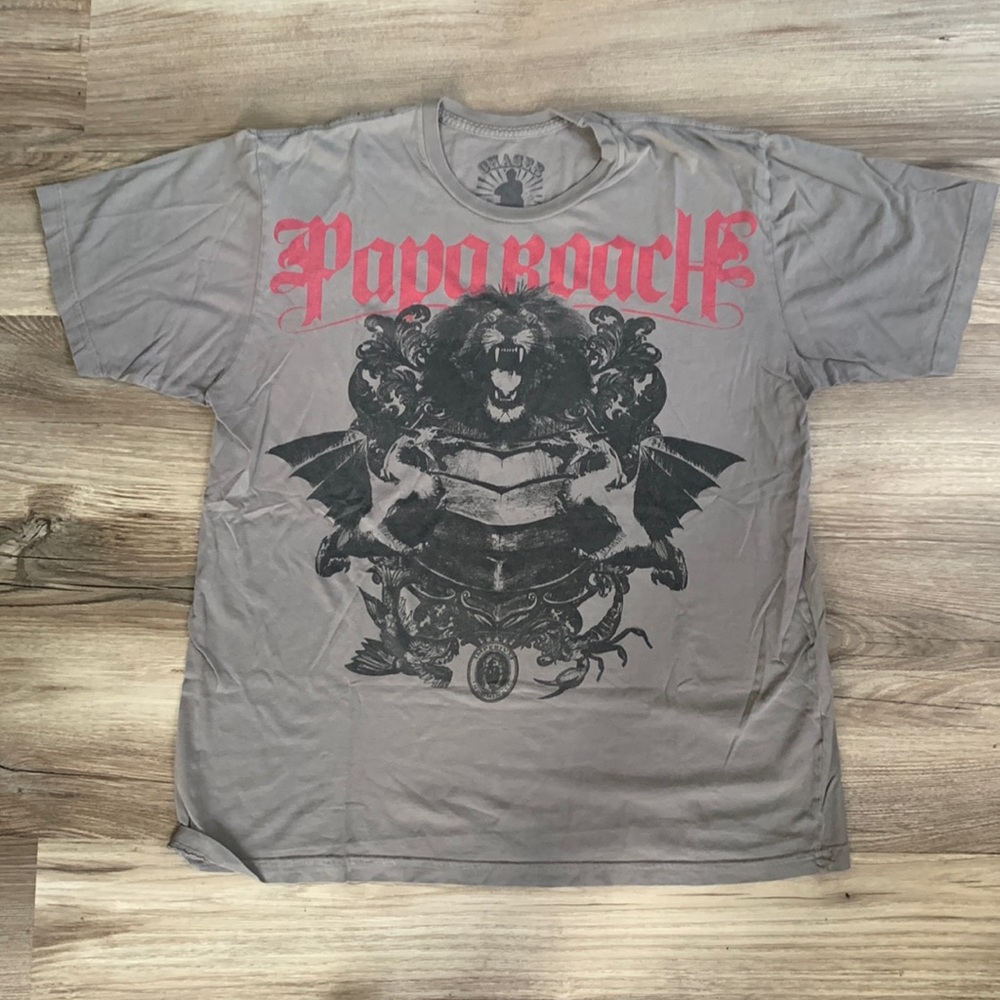 Chaser Papa Roach Shirt XL Men Music Rock Band Top Vintage PapaRoach Collectible